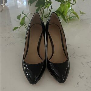 Elegant Black Patent Leather Heels
